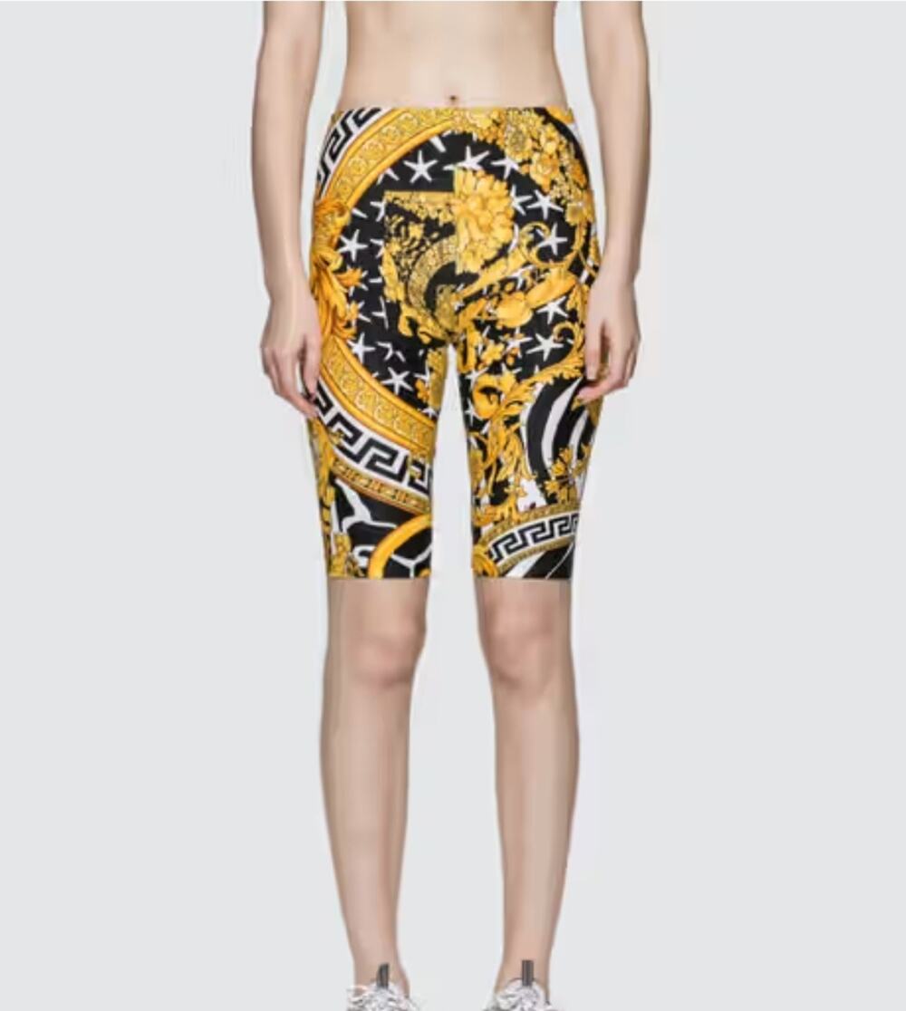 Versace Barocco Printed Bike Shorts size 38